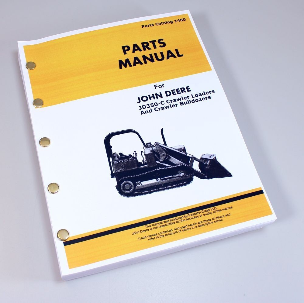 John Deere X350 Parts Manual